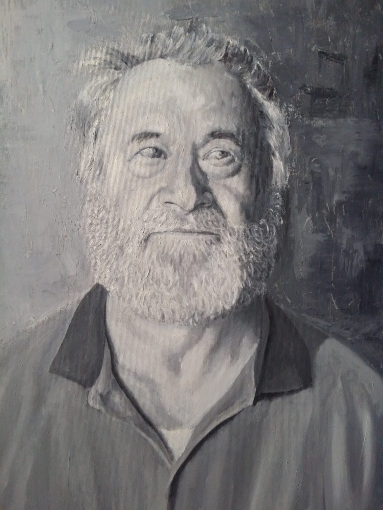 Ritratto olio su tela "Guido Vido Trotter"